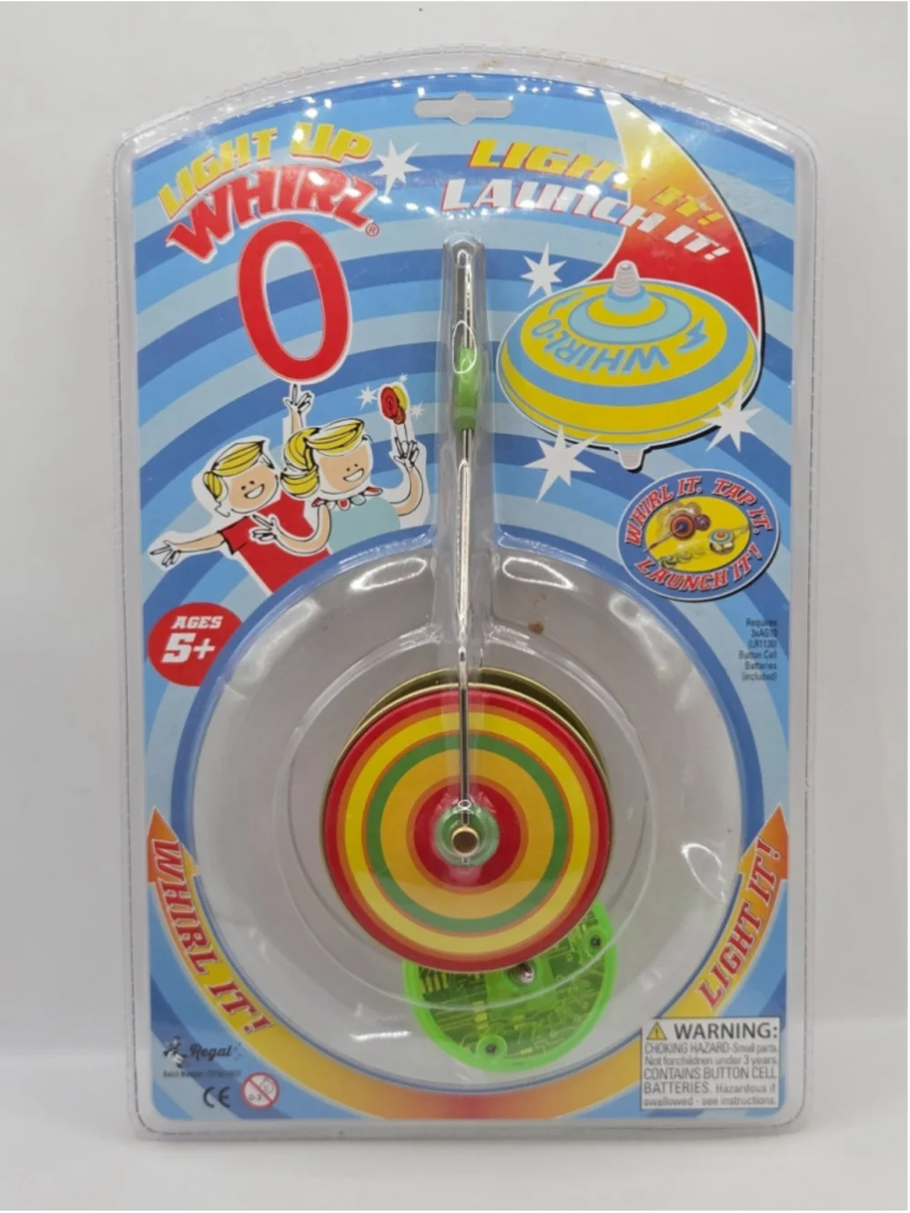 Regal Games - Whirl-O Light Up Retro Toy, Magnetic Spinning Top New in Box